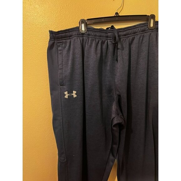 Men's Under Armour Blue Warm Up Pants Size 4XL [EXCELLENT] - Picture 2 of 4